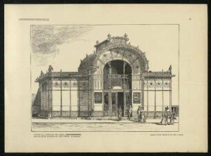 Tafel 43: Haltestelle Karlsplatz der Wiener Stadtbahn