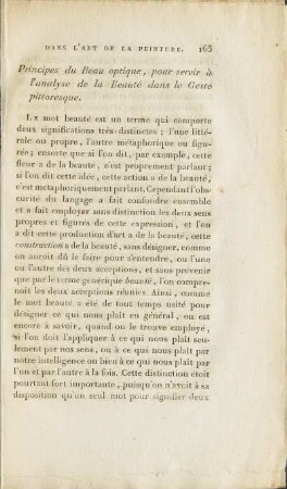 Principes du Beau optique, pour servir à l'analyse de la Beauté dans le Geste pittoresque.