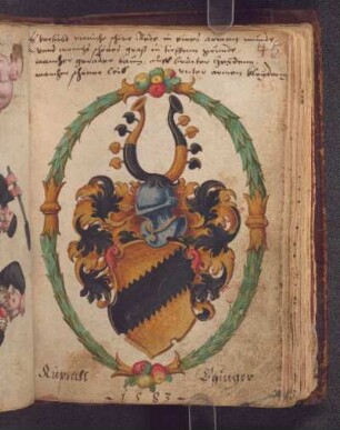 Ruprecht Ehinger, 1583: Gedicht (dt., 4 Verse), Us.
