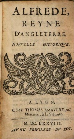 Alfrede Reyne d'Angleterre : nouvelle historique