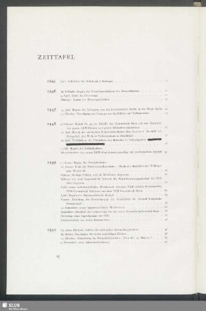 Zeittafel