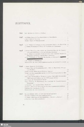 Zeittafel