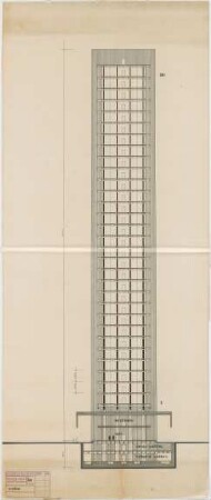 Schneider - Esleben, Paul; Kalkutta (Indien), Chowringee Road 44; Kalinga House, Verwaltungsgebäude - Schnitt