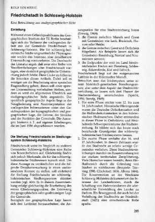 Friedrichstadt in Schleswig-Holstein