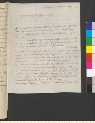 Brief von Hundeshagen, Helfrich Bernhard an Goethe, Johann Wolfgang von