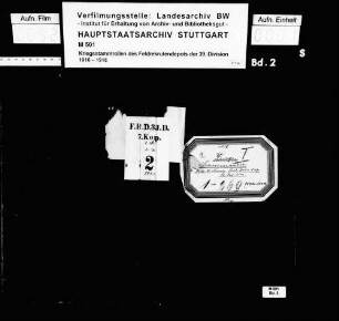 Kriegsstammrolle der 7. Kompanie