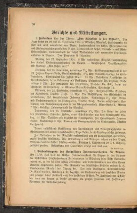 [Berichte und Mitteilungen] : 2. Verbandstagung des Katholischen Internatsverbandes für Bayern