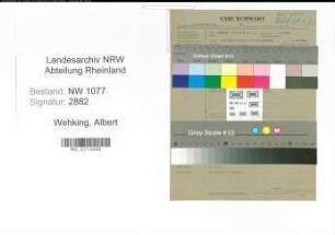Entnazifizierung Albert Wehking , geb. 00.00.0000 (Bahnpolizist)