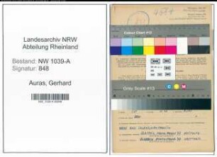 Entnazifizierung Gerhard Auras , geb. 15.03.1904 (Lehrer)