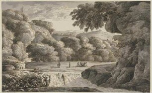 Klassische Landschaft mit Staffage