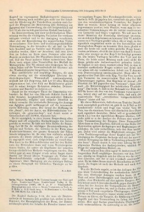 351-353 [Rezension] Saebø, Magne, Sacharja 9-14