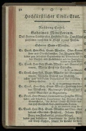 Hochfuerstlicher Civil-Etat