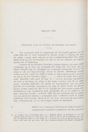 Bijlage XIX. Instructie voor de cultuur en bereiding van indigo ..., 1705
