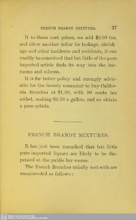 French brandy mixtures