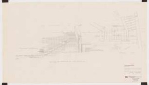 Haus und Garten Ernst Hassler, Oerlinghausen: Detailplan Abtreppung des Mauerwerks Wandfläche B über Treppenlauf, 1:20