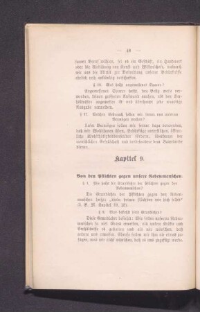 Kapitel 9. Von den Pflichten gegen unsere Nebenmenschen.