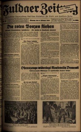 Ausgabe vom Montag, den 06. Februar 1939.