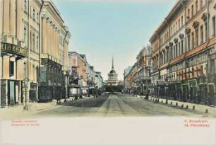 Perspective de Nevsky. St. Pétersbourg [Russland 1904]