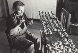 Glasbläser b. d. Arb., Christbaumschmuck, Siegmundsburg (Thür)