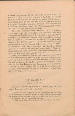 § 2. Expositio fidei.