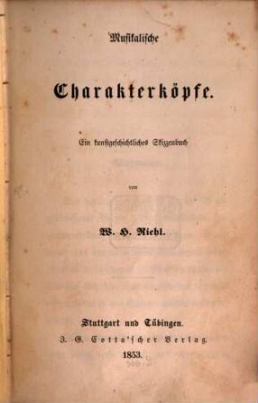 Musikalische Charakterköpfe : ein kunstgeschichtliches Skizzenbuch, 1