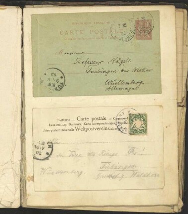 Postkarten, Telegramme und Verlobungsanzeigen