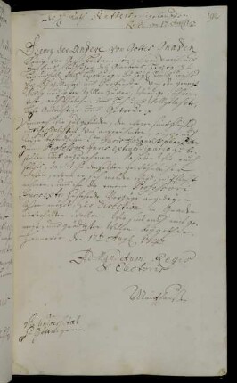 Berufung des Johann Stephan Pütter zum außerordentlichen Professor für Jura.