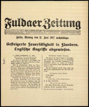 Ausgabe vom Montag, den 11. Juni 1917.