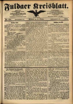 Ausgabe vom Mittwoch, den 18. Oktober 1905.