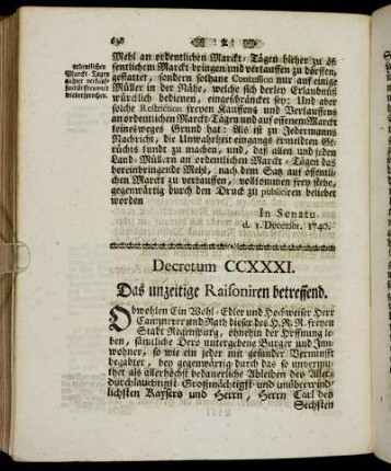 Decretum CCXXXI. - Decretum CCXL