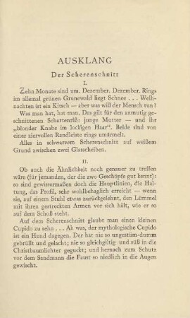 Der Scherenschnitt