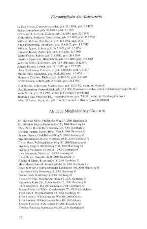 Ehrenmitglieder des Alstervereins