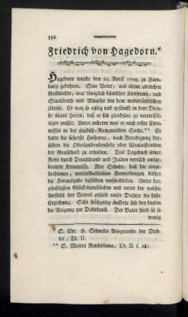 Freidrich von Hagedorn
