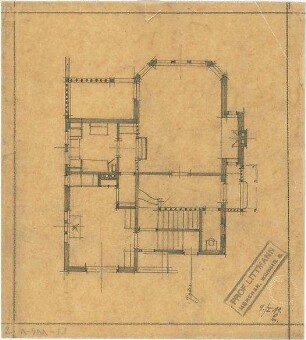 Littmann, Max; München; Wohnhäuser - Grundriss