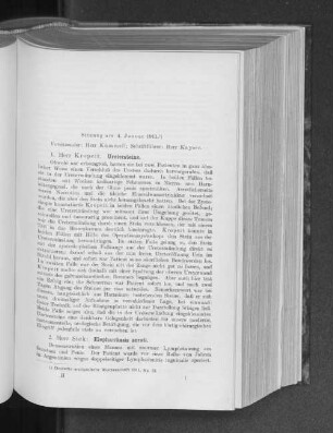 Sitzung am 4. Januar 1911.