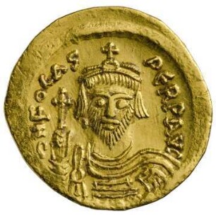 Münze, Solidus, 607 - 609