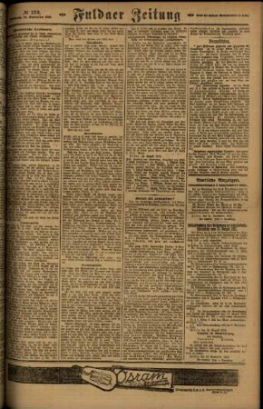 Zweite Ausgabe vom Mittwoch, den 24. September 1919.