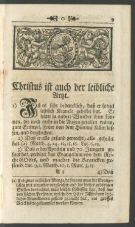 Christus ist auch der leibliche Artzt