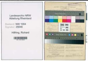 Entnazifizierung Richard Hilfring , geb. 21.02.1914 (Arbeiter)