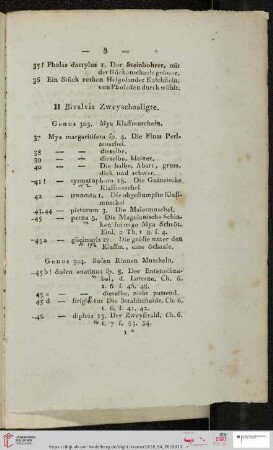 Genus 304. Solen Rinnen Malermuscheln (Nr. 45b - 63)