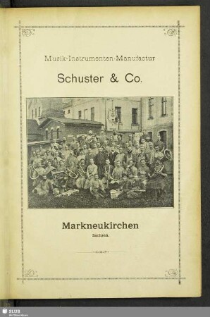 Musik-Instrumenten-Manufactur Schuster & Co. Markneukirchen Sachsen