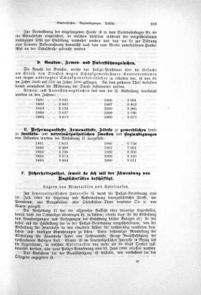 F. Sicherheitspolizei, soweit sie sich mit der Abwendung von Unglücksfällen beschäftigt