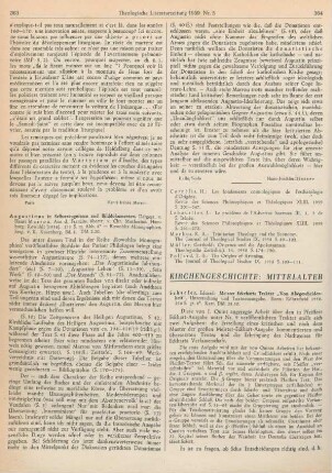 363-364 [Rezension] Marrou, Henri Irénée, Augustinus in Selbstzeugnissen und Bilddokumenten