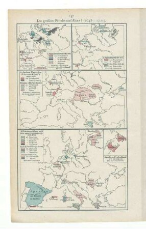 Die großen Friedensschlüsse I (1648 - 1721)
