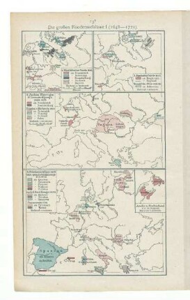 Die großen Friedensschlüsse I (1648 - 1721)
