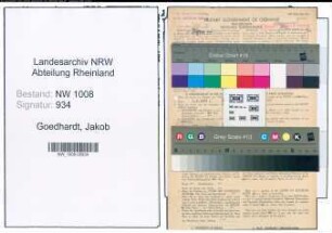 Entnazifizierung Jakob Goedhardt , geb. 04.12.1895 (Gaertner)