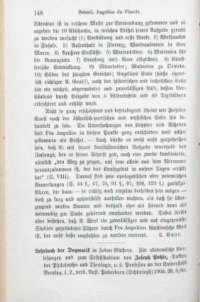 148-149 [Rezension] Pohle, Josef, Lehrbuch der Dogmatik