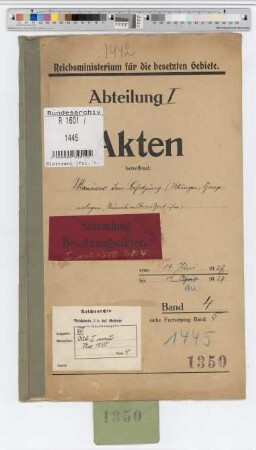 Manöver, Schießübungen, Sprenganlagen, Munitionstransporte der Besatzungstruppen: Bd. 4