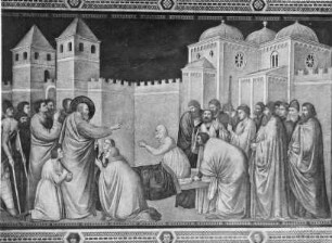 Fresken der Peruzzi Kapelle — Wandfresken — Lebensszenen des Evangelisten Johannes — Auferweckung der Drusiana