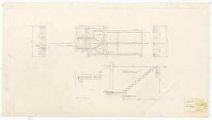 Wohnhaus F. Haas, Karlsruhe Ausführungsplanung: Schitt 1:50, Schnitt Treppe 1:20